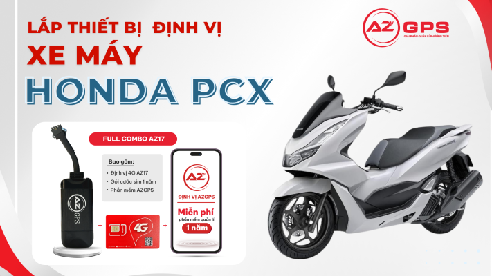 Lắp đặt thiết bị định vị xe máy 4G cho xe Honda PCX