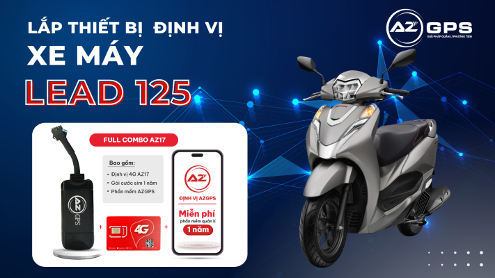 Lắp đặt thiết bị định vị xe máy 4G cho xe Honda Lead