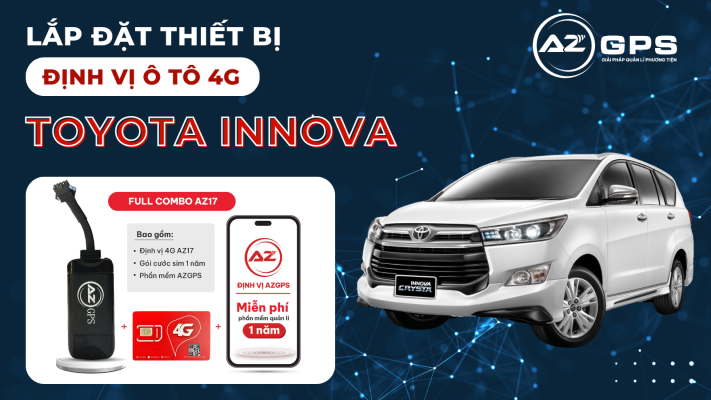 Lắp đặt thiết bị định vị ô tô 4G cho xe Toyota Innova 